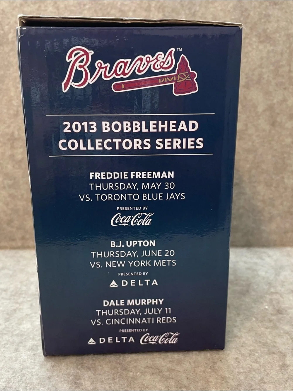 MLB Freddie Freeman Atlanta Braves Bobblehead Boxed NIB 2013